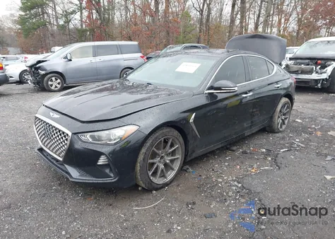 2019 Genesis G70 2.0T Advanced из США, поврежденный, VIN KMTG64LA8KU030854